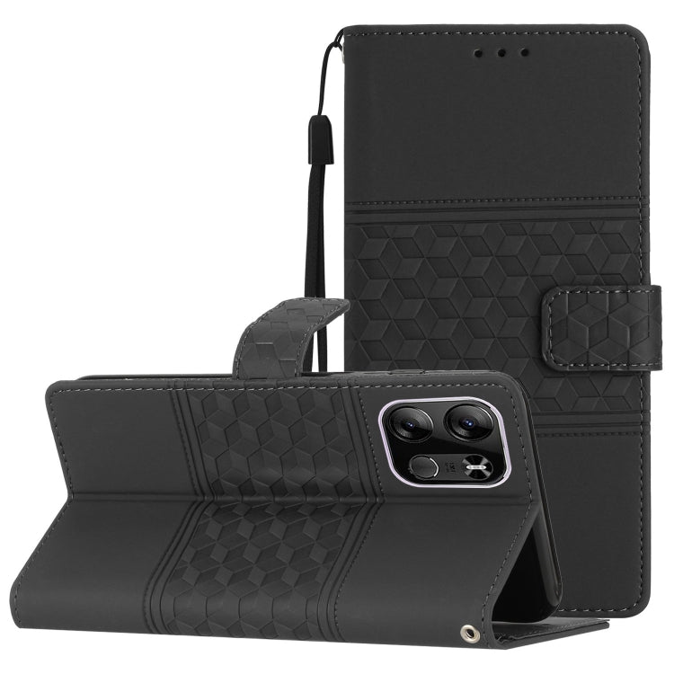 Diamond Embossed Skin Feel Leather Phone Case with Lanyard, For TCL 405 / 406 / 408, For Tecno Pop 7 Pro, For Tecno Spark Go 2023, For Xiaomi 13, For Xiaomi 13 Pro, For Xiaomi Redmi Note 12 Pro 5G China, For Xiaomi Redmi Note 12 5G China