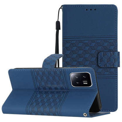 Diamond Embossed Skin Feel Leather Phone Case with Lanyard, For TCL 405 / 406 / 408, For Tecno Pop 7 Pro, For Tecno Spark Go 2023, For Xiaomi 13, For Xiaomi 13 Pro, For Xiaomi Redmi Note 12 Pro 5G China, For Xiaomi Redmi Note 12 5G China