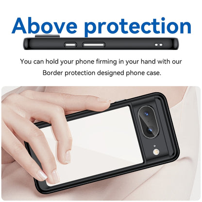 Black acrylic and TPU phone case with raised border and slim side buttons access.