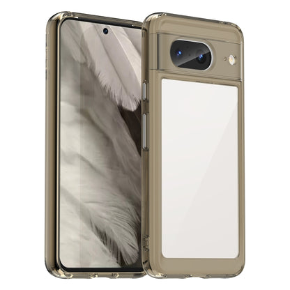 Clear smoky-gold transparent phone case with camera cutout and smooth back
