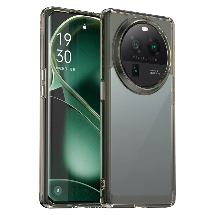 Clear greenish transparent phone case with camera cutout and bumper protection