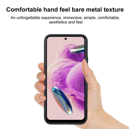 TPU phone case for Xiaomi Redmi Note 12S, black bumper with cutouts for ports.