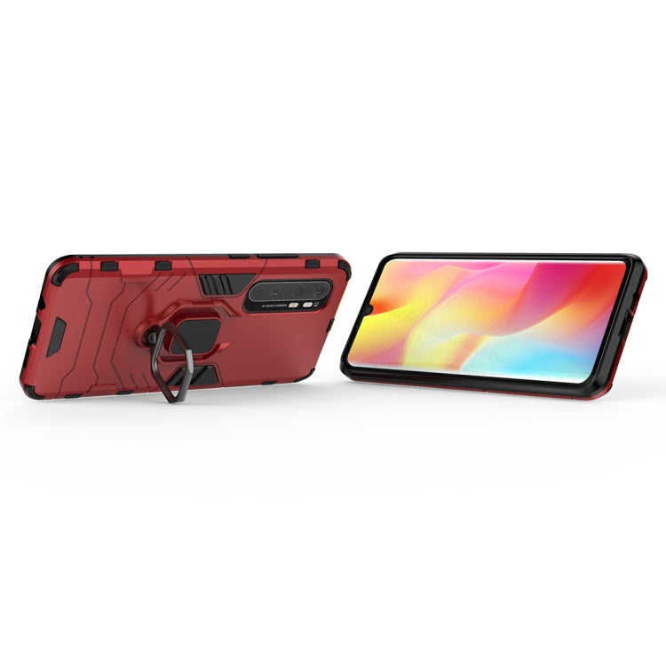Red anti-fall phone case with ring holder and kickstand for landscape viewing