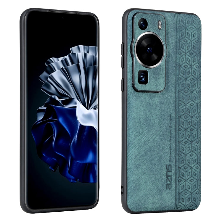 Teal 3D embossed phone case with dual camera cutouts for mobile phones