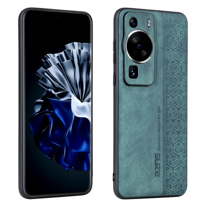 Teal 3D embossed phone case with dual camera cutouts for mobile phones