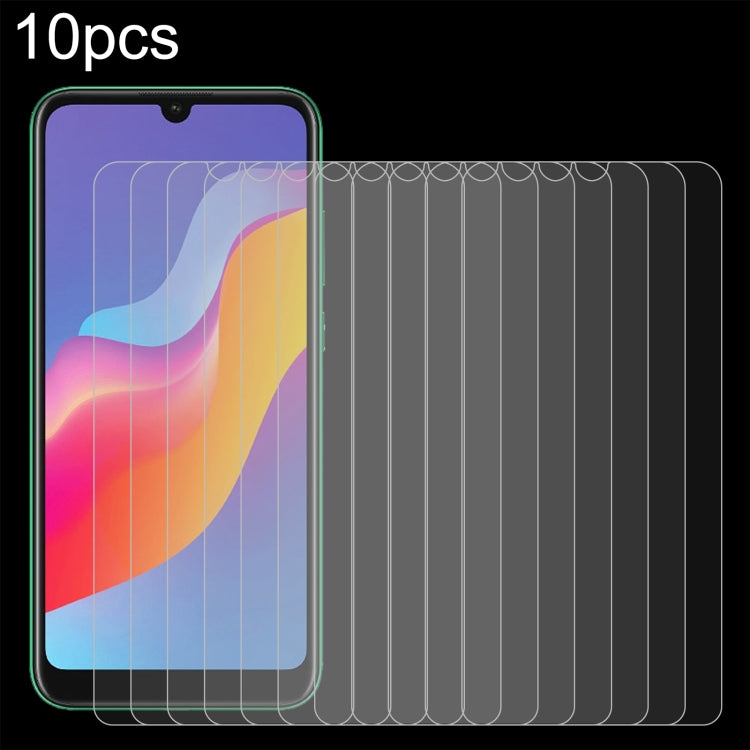 Tempered glass screen protector set (10) previewed on smartphone screen