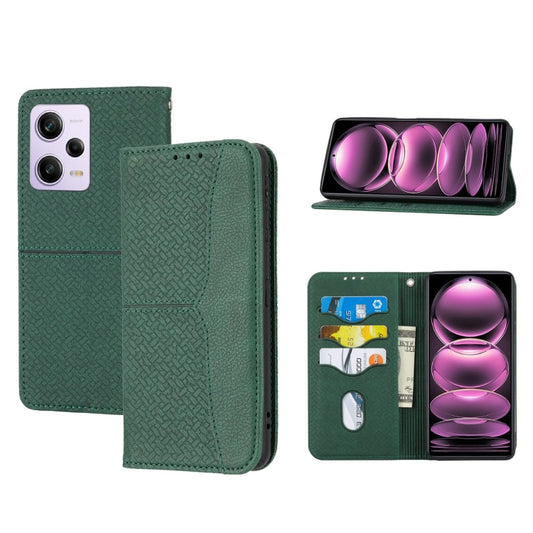 Woven Texture Stitching Magnetic Leather Phone Case, For Redmi Note 12 5G Global, For Redmi Note 12 Pro 5G Global, For Redmi Note 12 Pro+ Global, For Redmi Note 12 4G Global, For Xiaomi Redmi 12C, For Samsung Galaxy S23 5G, For Samsung Galaxy S23+ 5G  ...