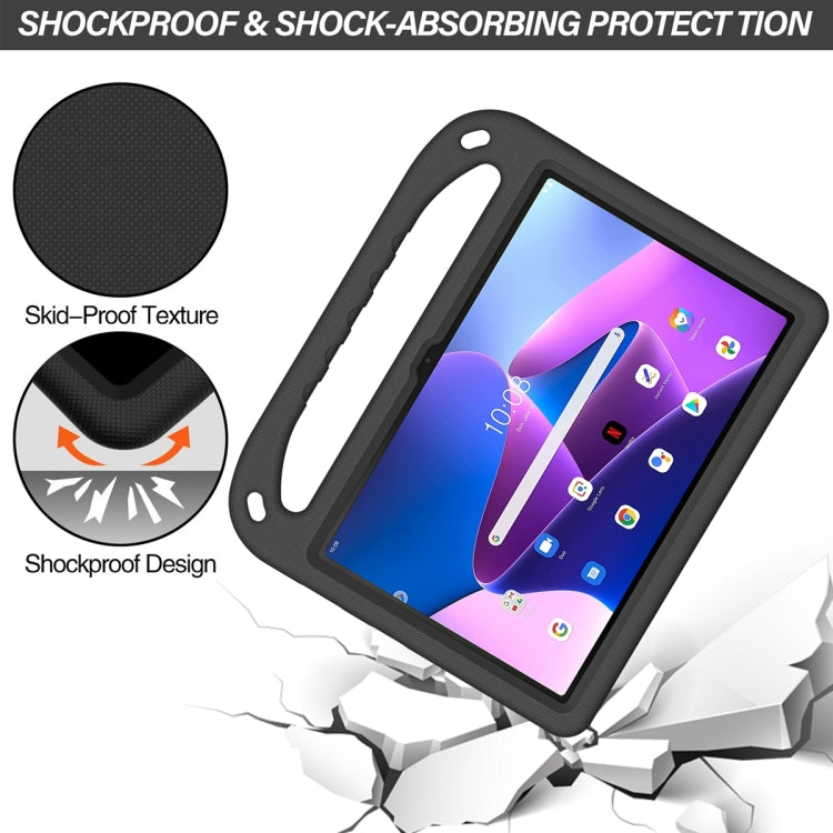Black EVA shockproof tablet case with skid-proof texture and shock-absorbing design