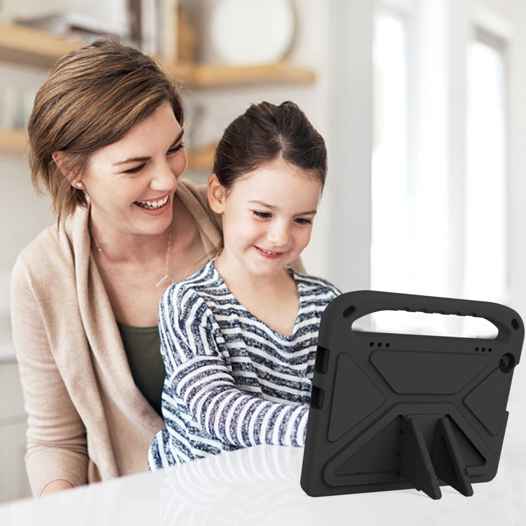 Black EVA shockproof tablet case with handle and kickstand for Lenovo Tab M10