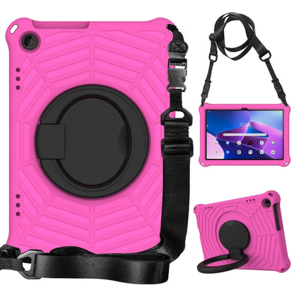 Silicone protective tablet case with shoulder strap for Lenovo Tab M10 3rd Gen, pink