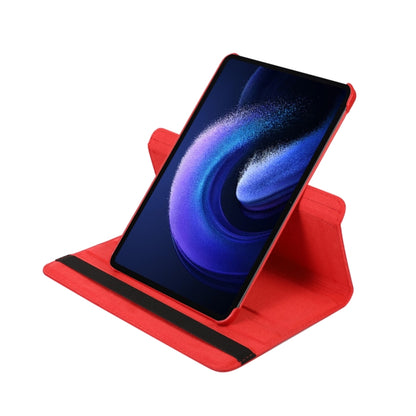 360 Degree Rotation Litchi Texture Leather Tablet Case, For Xiaomi Pad 6 / Pad 6 Pro