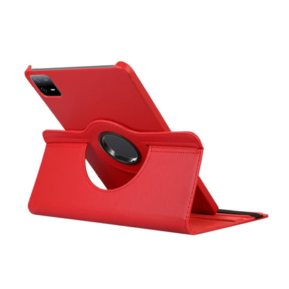 360 Degree Rotation Litchi Texture Leather Tablet Case, For Xiaomi Pad 6 / Pad 6 Pro