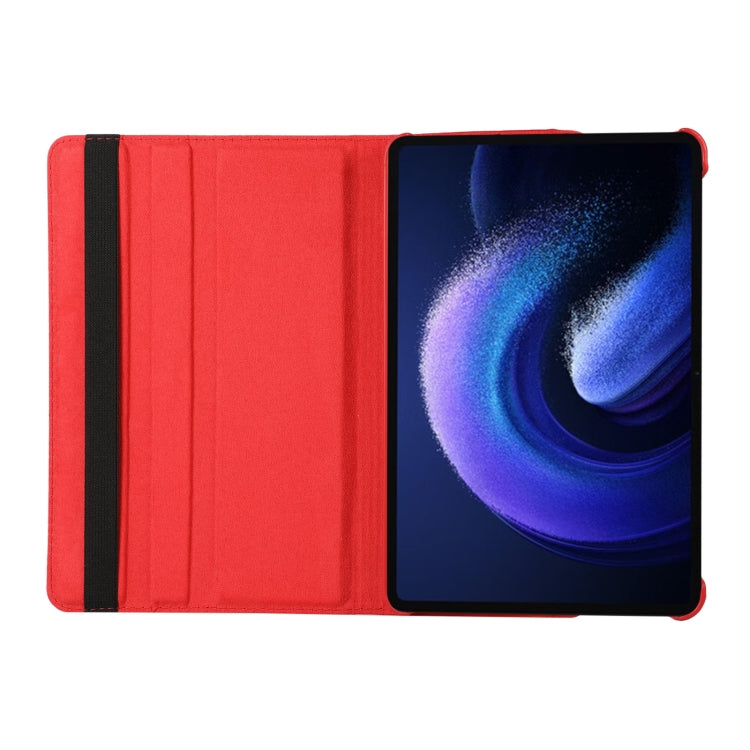 360 Degree Rotation Litchi Texture Leather Tablet Case, For Xiaomi Pad 6 / Pad 6 Pro