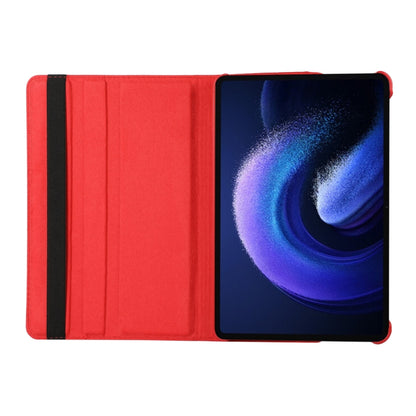 360 Degree Rotation Litchi Texture Leather Tablet Case, For Xiaomi Pad 6 / Pad 6 Pro