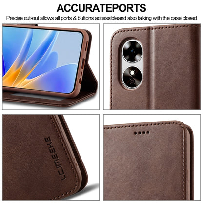 Brown flip leather wallet phone case featuring precise cutouts and stitched edges