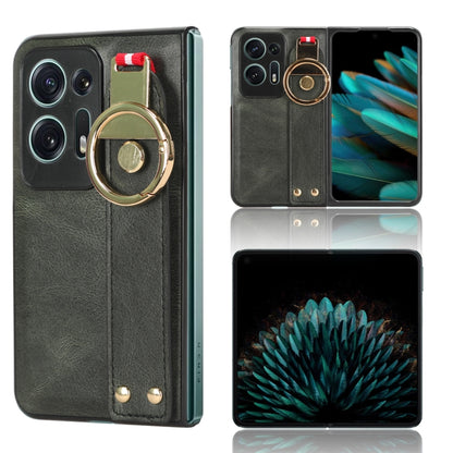 Wristband Leather Back Phone Case, For OPPO Find N3 / OnePlus Open, For OPPO Find N2, For OPPO Find N, For OPPO Find X6 5G, For OPPO Find X6 Pro 5G, For Realme C55