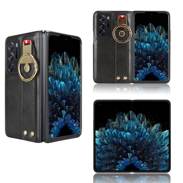 Wristband Leather Back Phone Case, For OPPO Find N3 / OnePlus Open, For OPPO Find N2, For OPPO Find N, For OPPO Find X6 5G, For OPPO Find X6 Pro 5G, For Realme C55