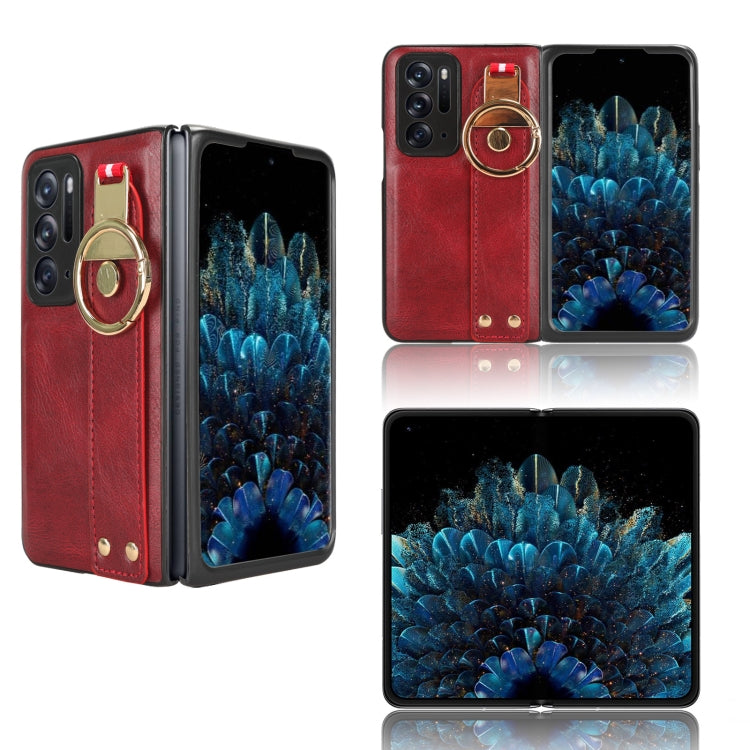 Wristband Leather Back Phone Case, For OPPO Find N3 / OnePlus Open, For OPPO Find N2, For OPPO Find N, For OPPO Find X6 5G, For OPPO Find X6 Pro 5G, For Realme C55
