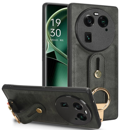 Wristband Leather Back Phone Case, For OPPO Find N3 / OnePlus Open, For OPPO Find N2, For OPPO Find N, For OPPO Find X6 5G, For OPPO Find X6 Pro 5G, For Realme C55