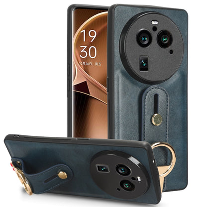 Wristband Leather Back Phone Case, For OPPO Find N3 / OnePlus Open, For OPPO Find N2, For OPPO Find N, For OPPO Find X6 5G, For OPPO Find X6 Pro 5G, For Realme C55