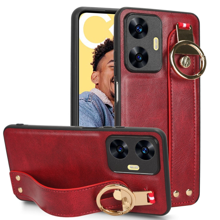 Wristband Leather Back Phone Case, For OPPO Find N3 / OnePlus Open, For OPPO Find N2, For OPPO Find N, For OPPO Find X6 5G, For OPPO Find X6 Pro 5G, For Realme C55