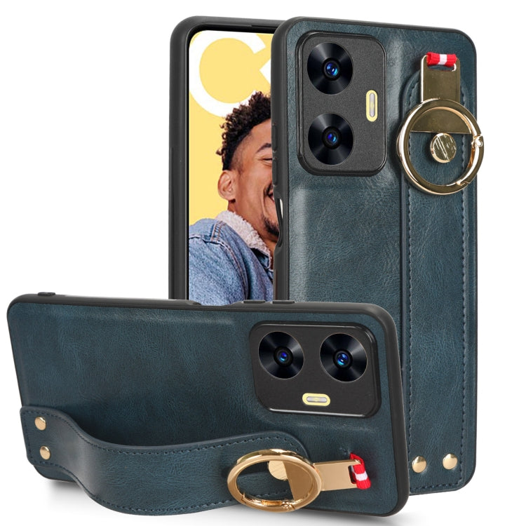 Wristband Leather Back Phone Case, For OPPO Find N3 / OnePlus Open, For OPPO Find N2, For OPPO Find N, For OPPO Find X6 5G, For OPPO Find X6 Pro 5G, For Realme C55