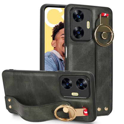 Wristband Leather Back Phone Case, For OPPO Find N3 / OnePlus Open, For OPPO Find N2, For OPPO Find N, For OPPO Find X6 5G, For OPPO Find X6 Pro 5G, For Realme C55