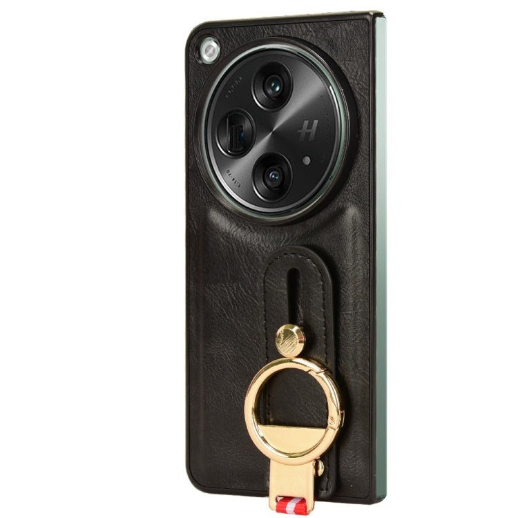 Wristband Leather Back Phone Case, For OPPO Find N3 / OnePlus Open, For OPPO Find N2, For OPPO Find N, For OPPO Find X6 5G, For OPPO Find X6 Pro 5G, For Realme C55