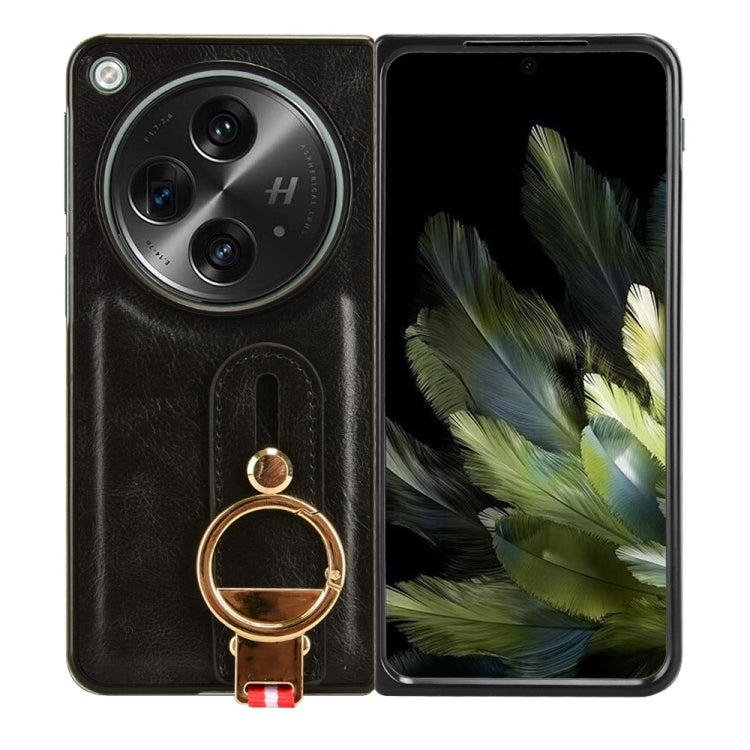 Wristband Leather Back Phone Case, For OPPO Find N3 / OnePlus Open, For OPPO Find N2, For OPPO Find N, For OPPO Find X6 5G, For OPPO Find X6 Pro 5G, For Realme C55