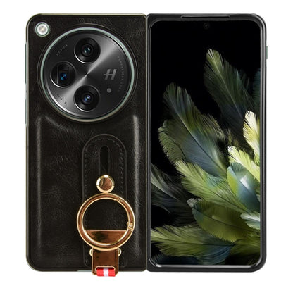 Wristband Leather Back Phone Case, For OPPO Find N3 / OnePlus Open, For OPPO Find N2, For OPPO Find N, For OPPO Find X6 5G, For OPPO Find X6 Pro 5G, For Realme C55