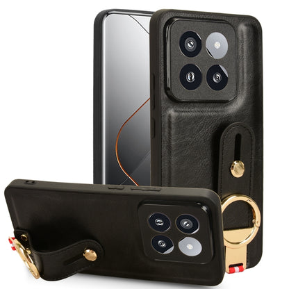 Wristband Leather Back Phone Case, For Xiaomi Poco M6 Pro 4G, For Xiaomi Redmi Note 13 Pro 4G, For Xiaomi Redmi A3, For Xiaomi Poco X6 Pro/Redmi K70E, For Xiaomi 14 Ultra, For Xiaomi Redmi 13C 4G/Poco C65, For Xiaomi 14 Pro, For Xiaomi 14              ...