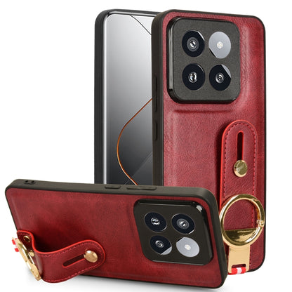 Wristband Leather Back Phone Case, For Xiaomi Poco M6 Pro 4G, For Xiaomi Redmi Note 13 Pro 4G, For Xiaomi Redmi A3, For Xiaomi Poco X6 Pro/Redmi K70E, For Xiaomi 14 Ultra, For Xiaomi Redmi 13C 4G/Poco C65, For Xiaomi 14 Pro, For Xiaomi 14              ...