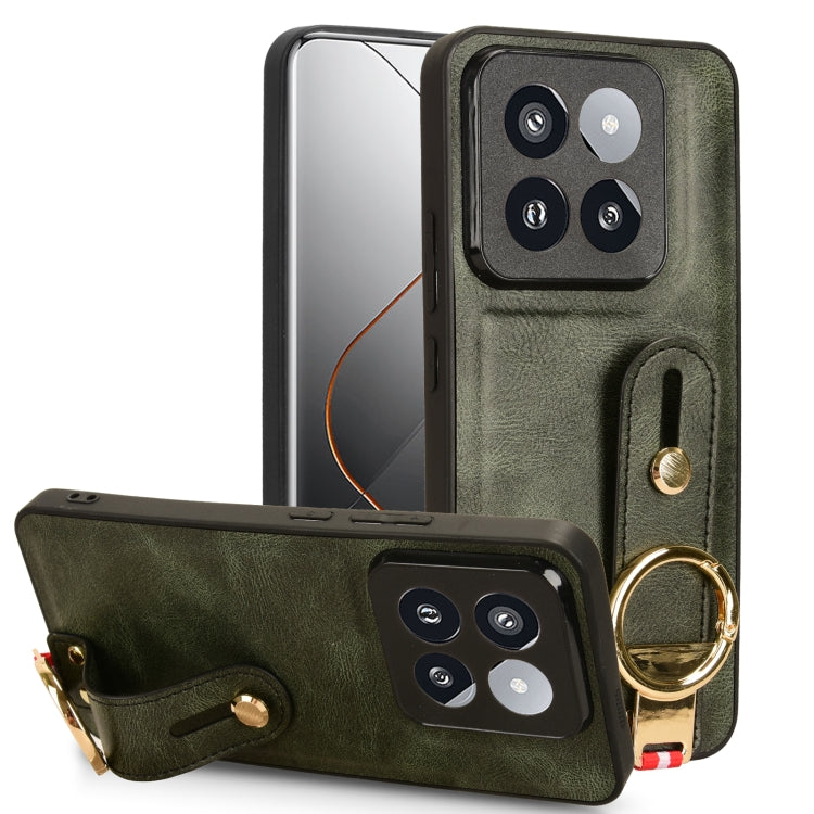 Wristband Leather Back Phone Case, For Xiaomi Poco M6 Pro 4G, For Xiaomi Redmi Note 13 Pro 4G, For Xiaomi Redmi A3, For Xiaomi Poco X6 Pro/Redmi K70E, For Xiaomi 14 Ultra, For Xiaomi Redmi 13C 4G/Poco C65, For Xiaomi 14 Pro, For Xiaomi 14              ...
