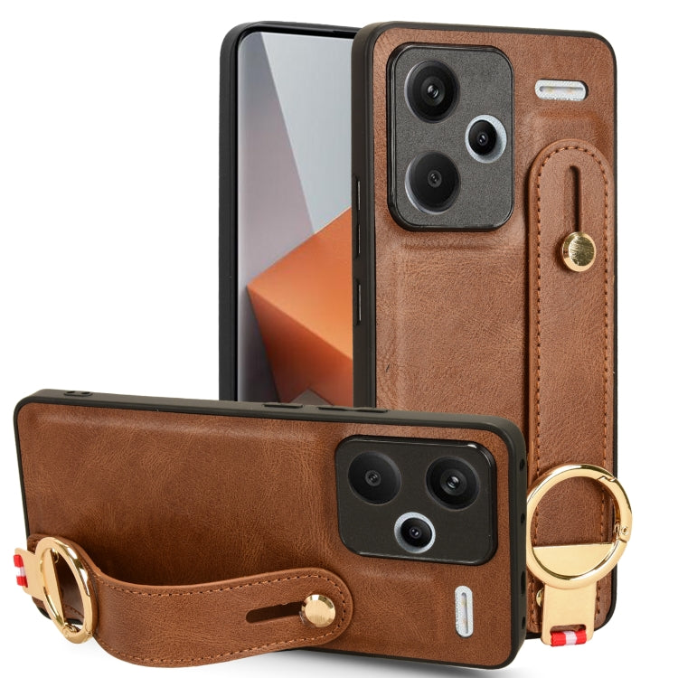 Wristband Leather Back Phone Case, For Xiaomi Poco M6 Pro 4G, For Xiaomi Redmi Note 13 Pro 4G, For Xiaomi Redmi A3, For Xiaomi Poco X6 Pro/Redmi K70E, For Xiaomi 14 Ultra, For Xiaomi Redmi 13C 4G/Poco C65, For Xiaomi 14 Pro, For Xiaomi 14              ...