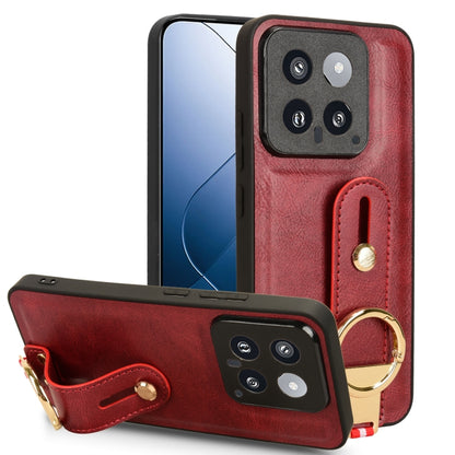 Wristband Leather Back Phone Case, For Xiaomi Poco M6 Pro 4G, For Xiaomi Redmi Note 13 Pro 4G, For Xiaomi Redmi A3, For Xiaomi Poco X6 Pro/Redmi K70E, For Xiaomi 14 Ultra, For Xiaomi Redmi 13C 4G/Poco C65, For Xiaomi 14 Pro, For Xiaomi 14              ...