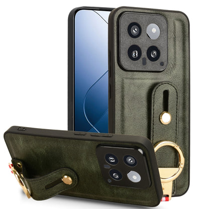 Wristband Leather Back Phone Case, For Xiaomi Poco M6 Pro 4G, For Xiaomi Redmi Note 13 Pro 4G, For Xiaomi Redmi A3, For Xiaomi Poco X6 Pro/Redmi K70E, For Xiaomi 14 Ultra, For Xiaomi Redmi 13C 4G/Poco C65, For Xiaomi 14 Pro, For Xiaomi 14              ...