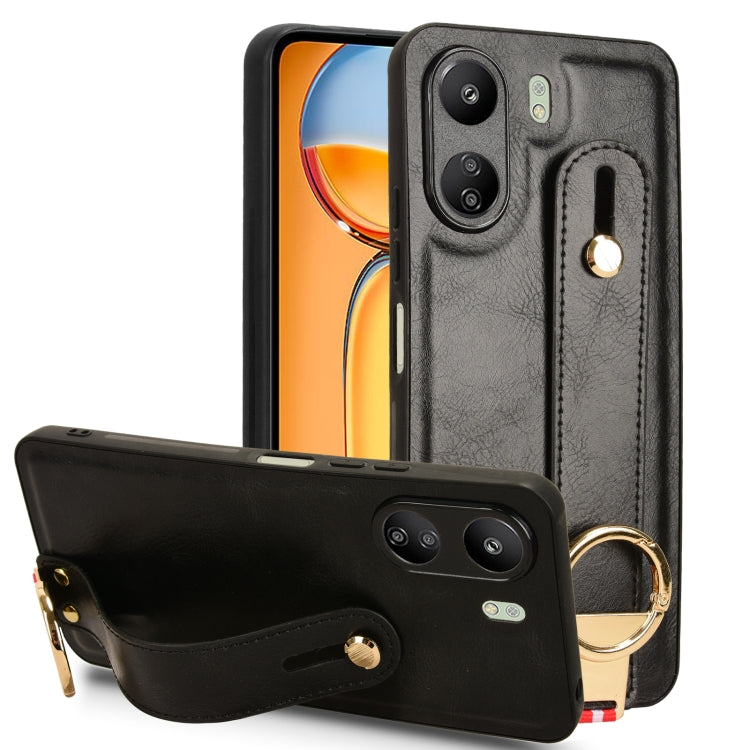 Wristband Leather Back Phone Case, For Xiaomi Poco M6 Pro 4G, For Xiaomi Redmi Note 13 Pro 4G, For Xiaomi Redmi A3, For Xiaomi Poco X6 Pro/Redmi K70E, For Xiaomi 14 Ultra, For Xiaomi Redmi 13C 4G/Poco C65, For Xiaomi 14 Pro, For Xiaomi 14              ...