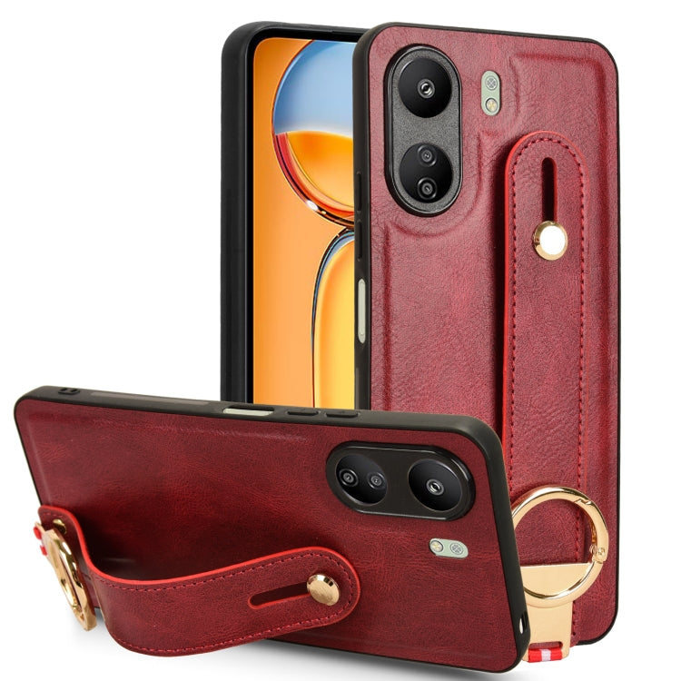 Wristband Leather Back Phone Case, For Xiaomi Poco M6 Pro 4G, For Xiaomi Redmi Note 13 Pro 4G, For Xiaomi Redmi A3, For Xiaomi Poco X6 Pro/Redmi K70E, For Xiaomi 14 Ultra, For Xiaomi Redmi 13C 4G/Poco C65, For Xiaomi 14 Pro, For Xiaomi 14              ...