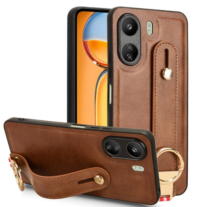 Wristband Leather Back Phone Case, For Xiaomi Poco M6 Pro 4G, For Xiaomi Redmi Note 13 Pro 4G, For Xiaomi Redmi A3, For Xiaomi Poco X6 Pro/Redmi K70E, For Xiaomi 14 Ultra, For Xiaomi Redmi 13C 4G/Poco C65, For Xiaomi 14 Pro, For Xiaomi 14              ...