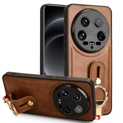 Wristband Leather Back Phone Case, For Xiaomi Poco M6 Pro 4G, For Xiaomi Redmi Note 13 Pro 4G, For Xiaomi Redmi A3, For Xiaomi Poco X6 Pro/Redmi K70E, For Xiaomi 14 Ultra, For Xiaomi Redmi 13C 4G/Poco C65, For Xiaomi 14 Pro, For Xiaomi 14              ...