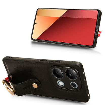Wristband Leather Back Phone Case, For Xiaomi Poco M6 Pro 4G, For Xiaomi Redmi Note 13 Pro 4G, For Xiaomi Redmi A3, For Xiaomi Poco X6 Pro/Redmi K70E, For Xiaomi 14 Ultra, For Xiaomi Redmi 13C 4G/Poco C65, For Xiaomi 14 Pro, For Xiaomi 14              ...