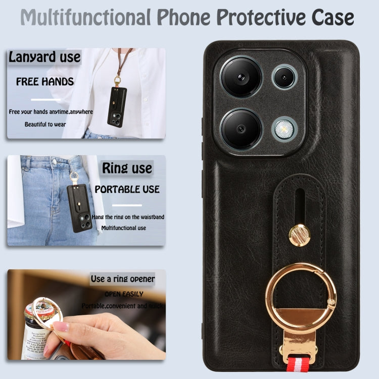Wristband Leather Back Phone Case, For Xiaomi Poco M6 Pro 4G, For Xiaomi Redmi Note 13 Pro 4G, For Xiaomi Redmi A3, For Xiaomi Poco X6 Pro/Redmi K70E, For Xiaomi 14 Ultra, For Xiaomi Redmi 13C 4G/Poco C65, For Xiaomi 14 Pro, For Xiaomi 14              ...