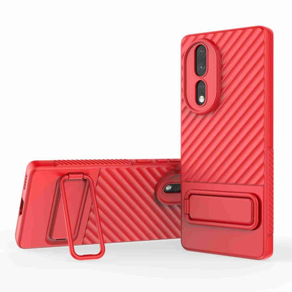 Wavy Texture TPU Phone Case with Lens Film, For Honor 80 5G, For Honor 80 Pro 5G, For Samsung Galaxy A14 5G, For Samsung Galaxy S23+ 5G, For Samsung Galaxy S23 Ultra 5G