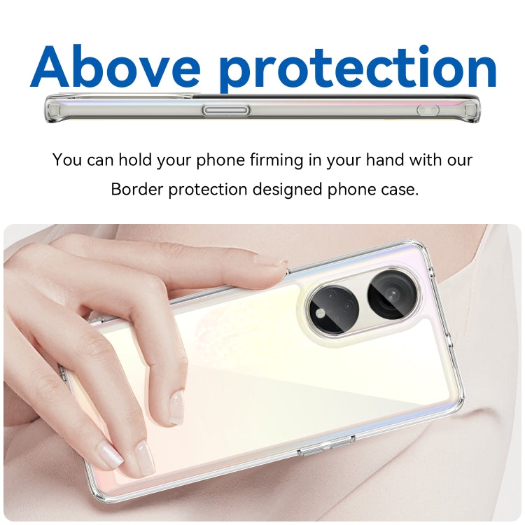 Clear phone case with slim edges, dual-camera cutout, and side button cover