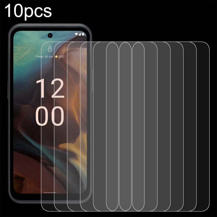 Tempered glass screen protector set (10 pack), 2.5D curved fit for phone front