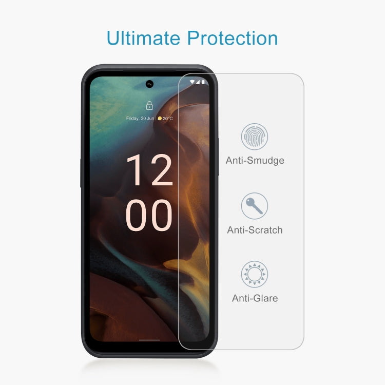 Tempered glass screen protector film with anti-smudge, anti-scratch, anti-glare features