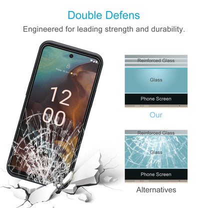 Tempered glass screen protector with reinforced glass strength and impact-crack protection