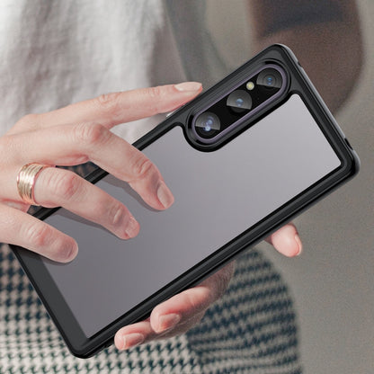 Black phone case with grippy corners and camera module cutout