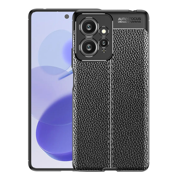 Black textured TPU phone case with raised camera ring and precise cutouts
