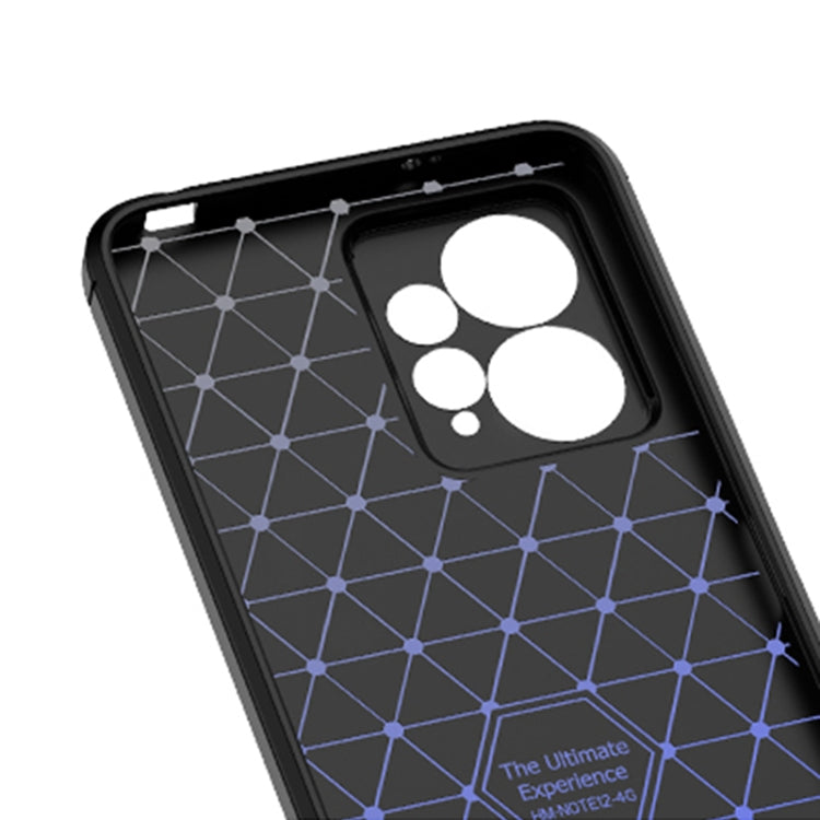 Black textured TPU phone case with geometric pattern and camera cutout opening